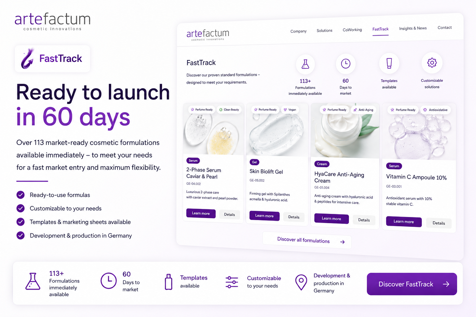 FastTrack in a new look: ready to launch in 60 days